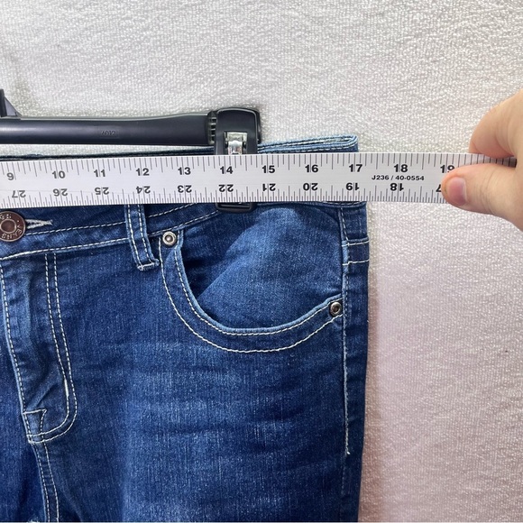 Vigoss Roll Up Skinny Flap Pocket Jeans Womens 10 Blue Denim Stretch Comfy 2606 - Picture 6 of 11